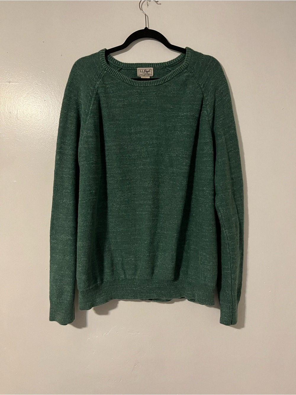 L.L. Bean Men’s Forest Green Crewneck Sweater